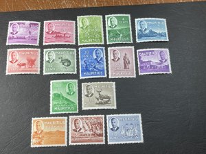 MAURITIUS # 235-249-MINT NEVER/HINGED-----COMPLETE SET------1950