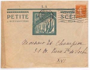 FRANCE ADVERT Cover *Petite Scene* THEATRE ARCHITECTURE {samwells}1932 AJ137