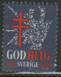 Sweden 1958 Anti-tuberculous Camp Cinderella Poster Stamp Reklamemarken A7P4F816
