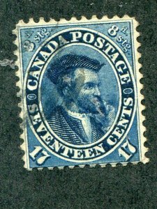 Canada #19 used  almost VF -Lakeshore Philatelics