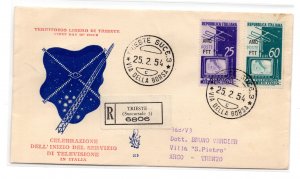 Trieste A - Television on FDC Venezia coll.