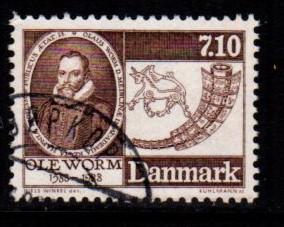 Denmark -  #849 Ole Worm - Used