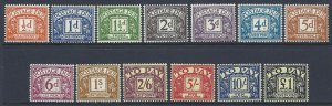 Sg D56 - D68 1959-63 Multiple Crowns Full set of Postage Dues UNMOUNTED MINT/MNH