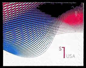 PCBstamps   US #4953 $1.00 Patriotic Wave, MNH, (17)