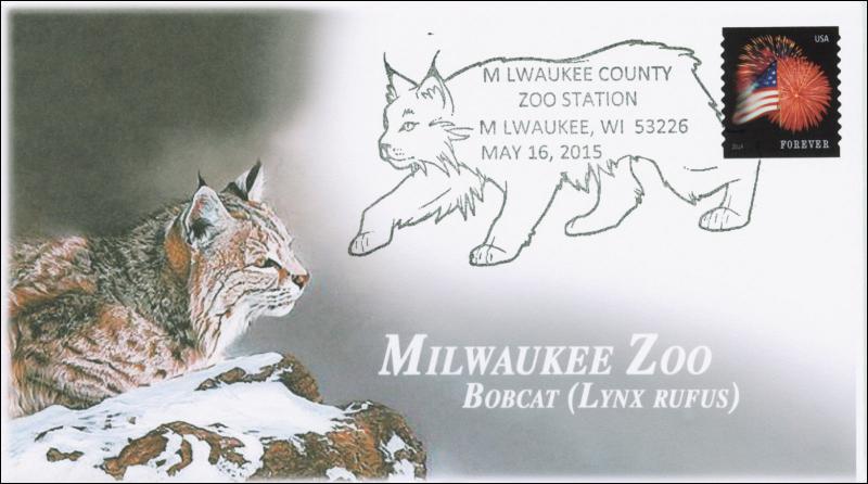 2015, Milwaukee Zoo, Bobcat, Pictorial, 15-148