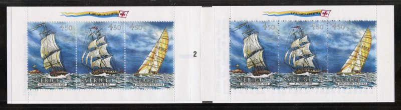 Sweden 1948a MNH, Sailing Ships Cplt. Booklet from 1992.