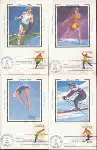 #1695-98 Olympics Colorano Maxi FDC Set