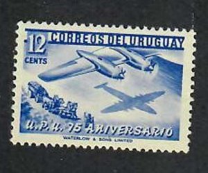 Uruguay; Scott 600; 1952;  Unused; NH; Planes