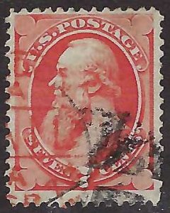 US Scott #138 Used F-VF APS Cert genuine, clean