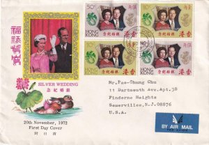 1972, Hong Kong: Silver Wedding, FDC (40897)