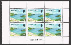 Jersey 481a pane,MNH.Michel 466 H-b. Portelet Bay, 1991.