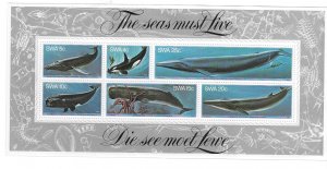 South West Africa 1980 Killer Whale Sperm Humpback S/S Sc 442a MNH C11