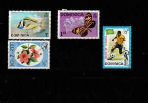 #422,428,454,395 Dominica Mint OGLH