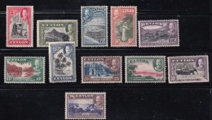 CEYLON # 264-274 VF-MVVLH KG ISSUES