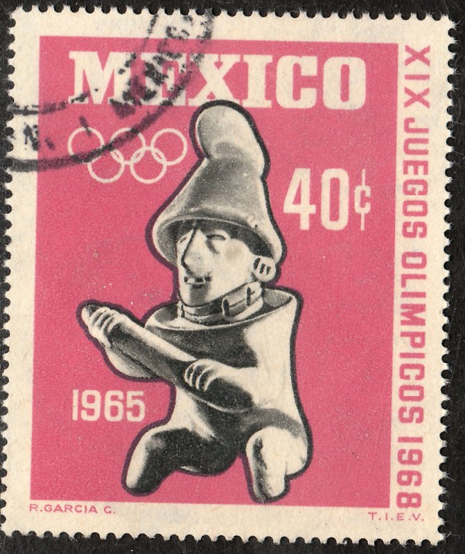 MEXICO 966 40c 1st Pre-Olympic Issue - 1965 Used VF. (12)