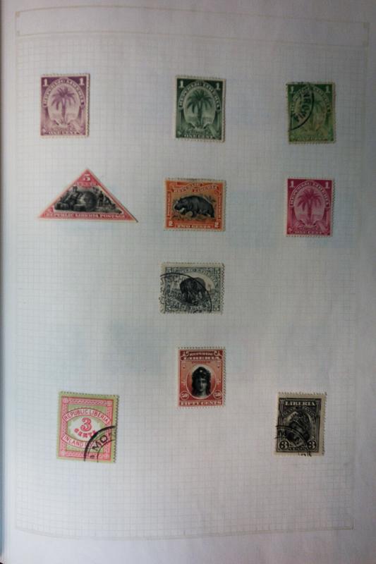 Liberia Lot 1800s to 1970s Popular Stamp Issue Collection