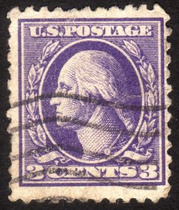 1918, US 3c, Washington, Used, Sc 530