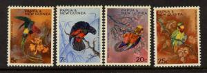 Papua New Guinea 249-52 MNH Birds