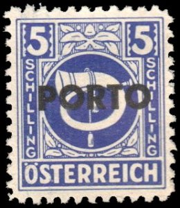 Austria J203 - Used - 5s Post Horn (1946) (cv $0.80)