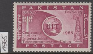 XG-AL321 PAKISTAN - Itu, 1965 Centenary, Telecommunications MNH Set