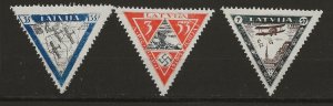 Latvia CB18-20 Mi 223-27A MH VF 1933 SCV $57.00 (jr)