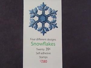 U.S.# 4105-4108(BK303)-MINT/NH-COMBO BOOKLET PANE OF 20--SNOWFLAKES--2006