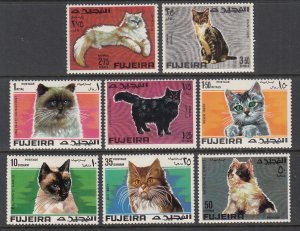 Fujeira MI 206-213 Cats MNH VF