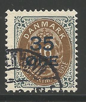 DENMARK 79, USED, 1912 ISSUE