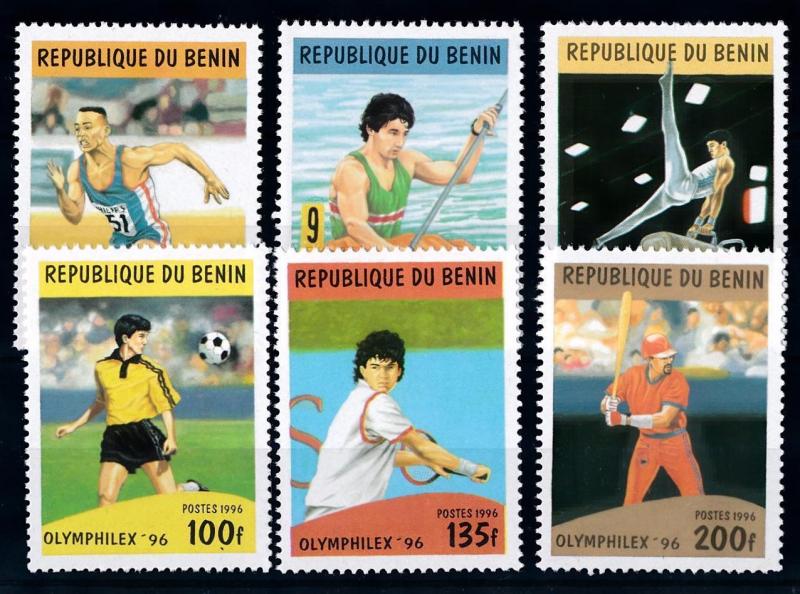 [63235] Benin 1996 Olympic Games Atlanta - Gymnastics  Football  Tennis  MNH