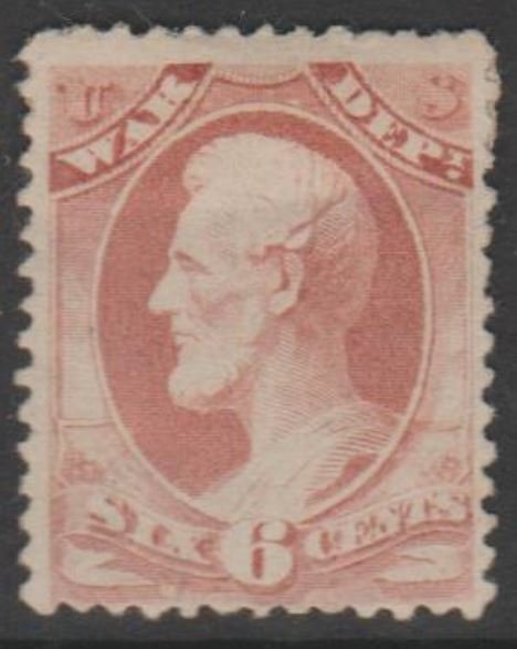 U.S. Scott #O117 Lincoln - War Dept Official Stamp - Mint Single