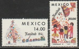 MEXICO 1368-1369, CHRISTMAS SEASON. MINT, NH. F-VF.