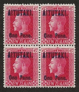 AITUTAKI SC# 17 B/4  FVF/MLH