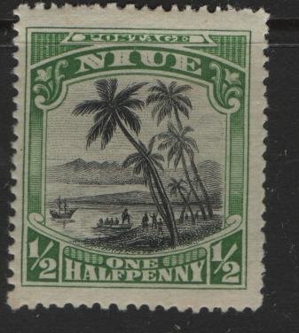 NIUE, 41, HINGED, 1925-27, Landing of Captain Cook