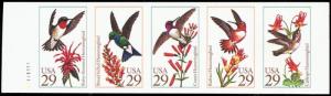 2646aPi, MNH XF Imperforate Pane of Five Bird Stamps Proof - Stuart Katz