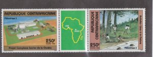 Central Africa # 768a, Philexafrica 85, Mint NH, 1/2 Cat.