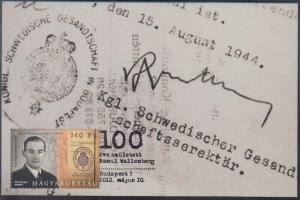 HUNGARY SC # 4241.4 FD CARD 100th ANN of the BIRTH of RAOUL WALLENBERG