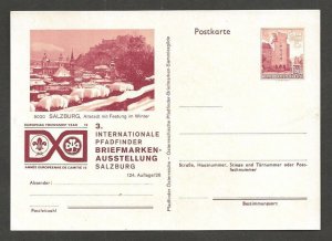 Austria 1972 Boy Scout Girl Guide Internationale Pfadfindr Salzburg postcard