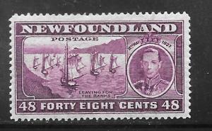 Newfoundland 243: 48c Fishing fleet, MH, F-VF