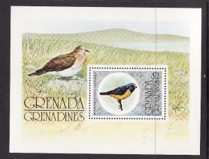 Grenada Grenadines-Sc#152-unused NH Bird sheet-Blue Headed E