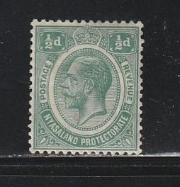 Nyasaland Protectorate 12 MH King George V