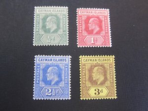 Cayman Islands 1907 Sc 21-24 KEVII MH