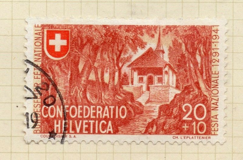 Switzerland 1941 Early Issue Fine Used 20c. NW-150547