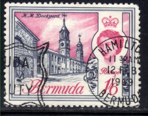 Bermuda 1962 - 68 QE2 1/-6d Dockyard used SG 173 ( M1464 )