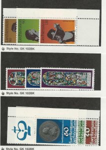 Liechtenstein, Postage Stamp, #654-659, 665-667 Mint NH, 1978-79