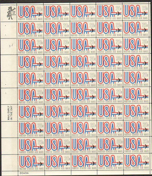 US #C75 Mint Sheet USA 