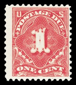 Scott J61 1917 1c Postage Due Perforated 11 Issue Mint F-VF OG NH Cat $9