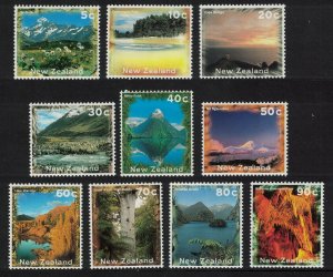 New Zealand Lighthouse Scenery 10v 1995 MNH SG#1925-1934