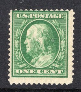 USA 1910 1¢ Franklin Perf 12, SLwmk - OG MNH - SC# 374   (ref# 204116)