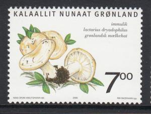 Greenland MNH 2006 Scott #477 7k Lactarius dryadophilus - Mushrooms