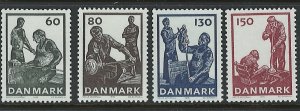 Denmark Scott 593-596 MNH